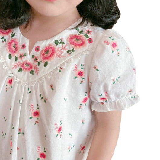 Falda Princesa Bordada para Niñas - Dos Versiones Elegantes - Image 2