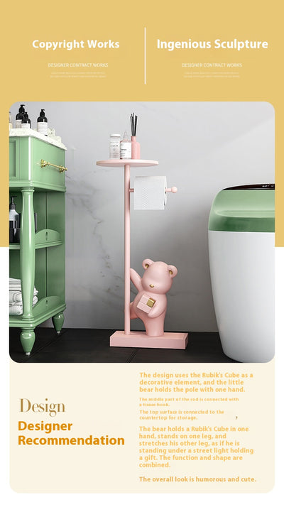 Cubo Decorativo Organizador con Diseño de Osito para Estantes - Image 8
