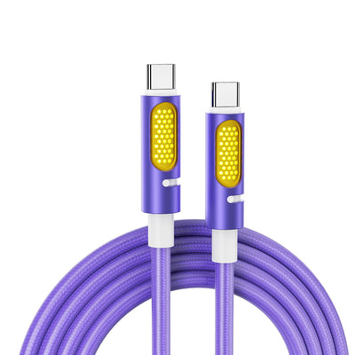Cable de Carga Rápida 240W con Luz Aromaterápica Multicolor - Image 6