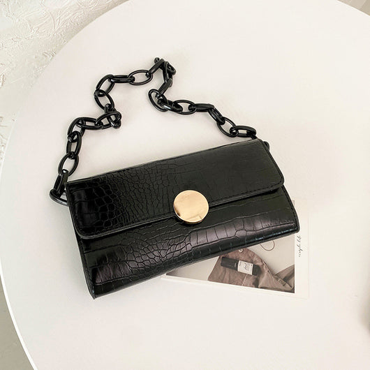 Bolso de Hombro Coreano con Cadena Dorada para Mujer - Image 12