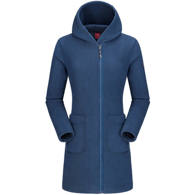 Chaqueta Polar Larga con Capucha