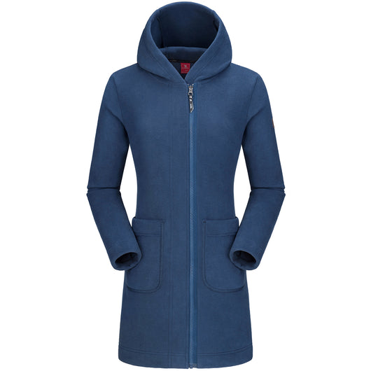 Chaqueta Polar Larga con Capucha