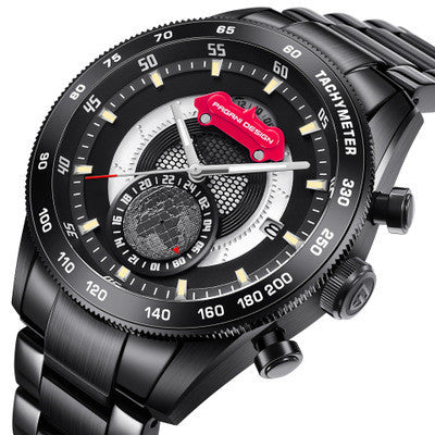 Reloj de Acero Inoxidable para Hombre con Movimiento de Cuarzo - Image 3
