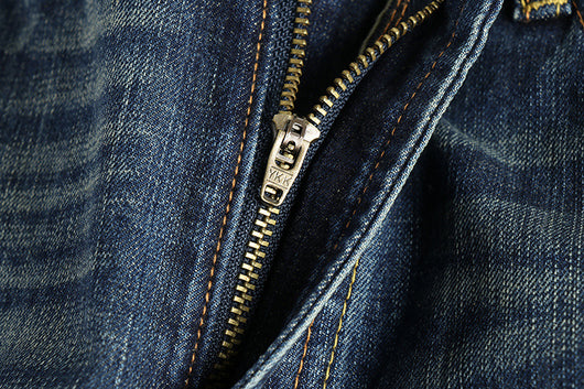 Jeans Rectos Casuales para Hombre con Bolsillos Retro - Image 9