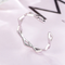 Hollow Fine Edged Geometric Ring Linger Sliver