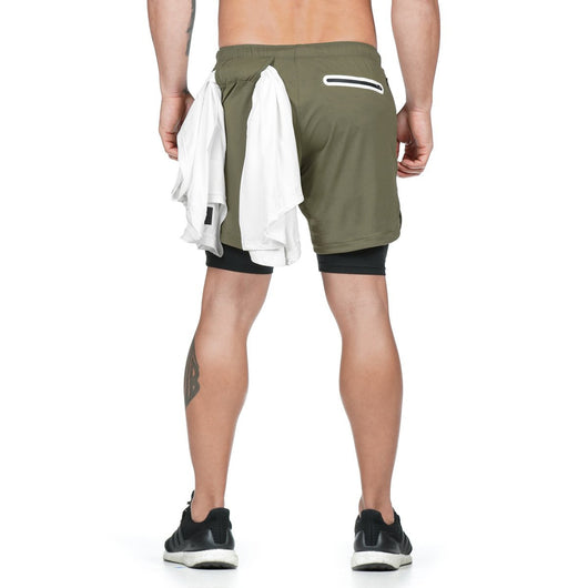 Shorts Deportivos Hombre 2 en 1 Secado Rápido para Gym y Running - Image 9