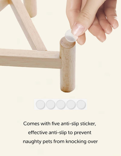 Comedero Elevado para Gatos con Soporte de Madera - Cuencos Cerámicos Antideslizantes - Image 13
