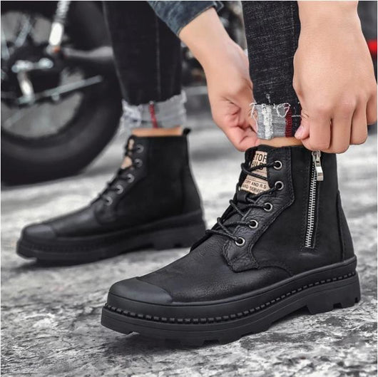 Botas Martin Cómodas Talla Grande con Cierre Lateral y Suela de Goma - Image 4