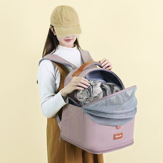 Mochila Transportadora Respirable para Gatos de Gran Capacidad Expandible - Image 21