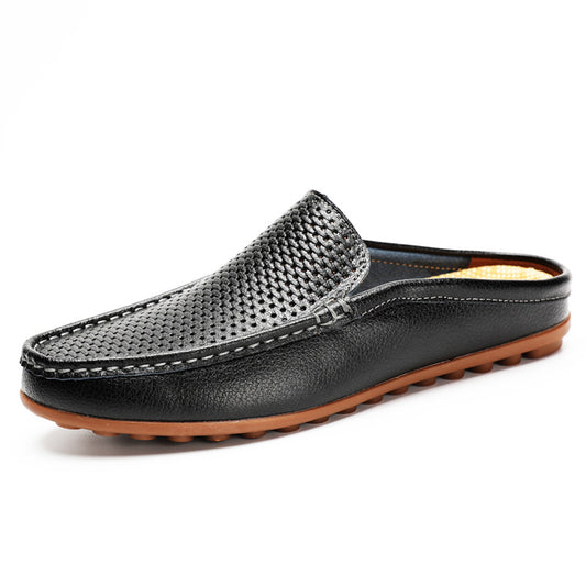 Mocasines de Cuero para Hombre - Zapatos sin Tacón Cómodos para Verano - Image 2