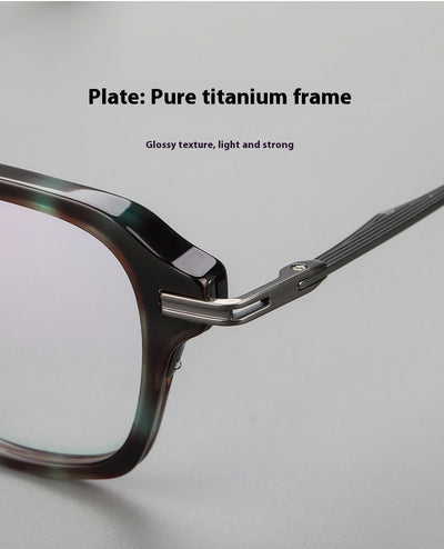 Gafas Retro de Titanio Puro con Montura de Lámina Metálica - Image 12