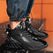 Tenis Plataforma Cuero Impermeables Mid-Top