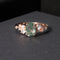 Anillo de Plata 925 con Piedra Preciosa y Baño de Oro Rosado