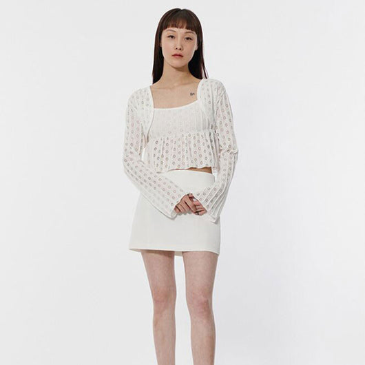 Cardigan Blusa Mujer con Detalles Calados - Image 8