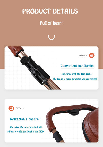 Cochecito de Bebé 3 en 1 con Rotación 360° y Cesta Amplia Plegable - Image 17