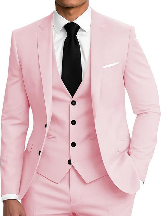 Traje de Negocios Tres Piezas con Botones Dobles para Hombre - Image 14
