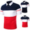 Playera Manga Corta para Hombre con Ribete Bicolor