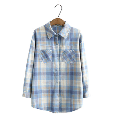Camisa de Cuadros Manga Larga Estilo Básico - Image 6
