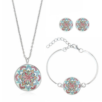 Collar Mandala Floral con Piedras Preciosas - Image 23
