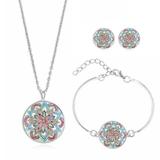 Collar Mandala Floral con Piedras Preciosas - Image 23