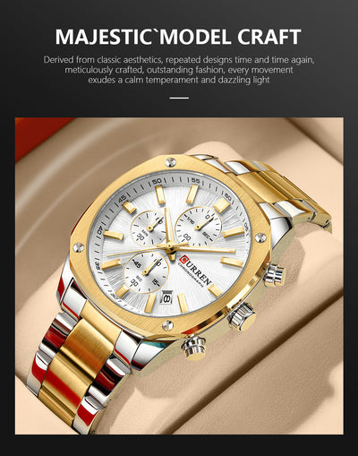 Reloj Empresarial Impermeable para Hombre con Seis Agujas y Calendario - Image 21