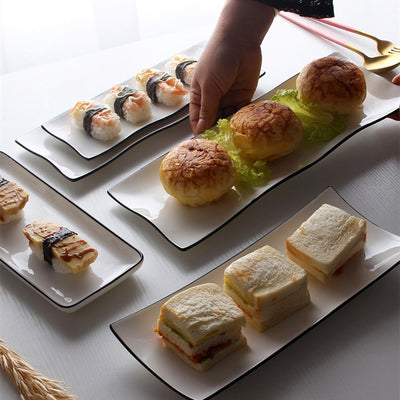 Plato Rectangular de Cerámica Japonesa para Sushi - Image 16
