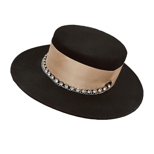 Gorra de Lana con Visera Plana