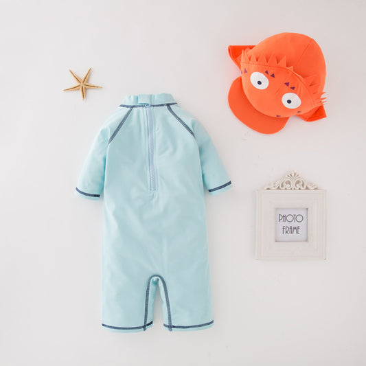 Traje de Baño Infantil Pez Globo con Protección Solar y Gorro - Conjunto 2 Piezas - Image 2