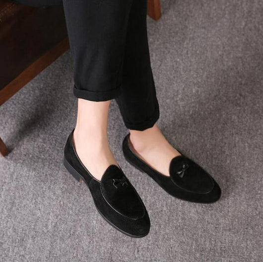Zapatos de Cuero para Hombre con Borla Mariposa - Mocasines de Moda - Image 3