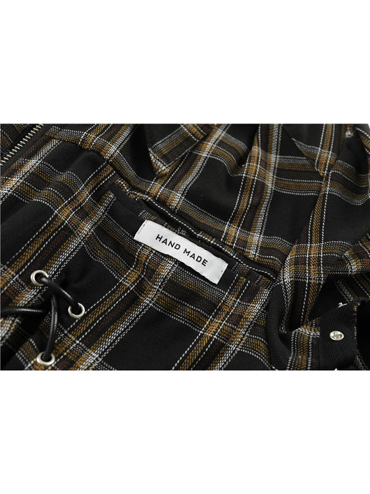 Camisa Cuadriculada Retro French Chic - Diseño Sofisticado para Otoño - Image 5
