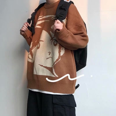 Suéter Hip-Hop Retro Grueso y Cálido para Otoño e Invierno - Image 11