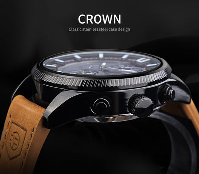 Reloj Automático Deportivo para Hombre con Correa de Cuero - Image 23