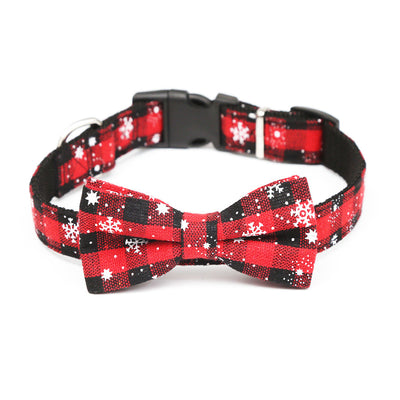 Cuello Navideño Rojo con Lazo y Copo de Nieve - Image 20