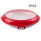 Refrigerator Fresh Keeping Tray Red 4 Pieces