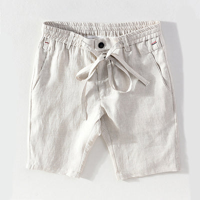 Shorts de Lino para Hombre Cintura Media Cómodos y Versátiles - Image 9