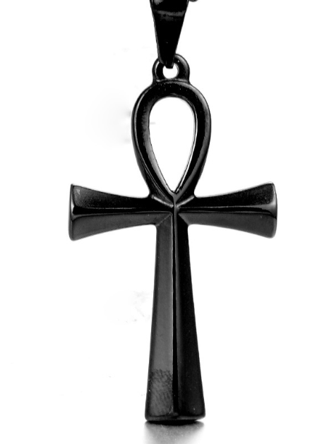 Collar Amuleto Cruz Egipcia Ankh para Hombre en Acero Inoxidable - Image 4
