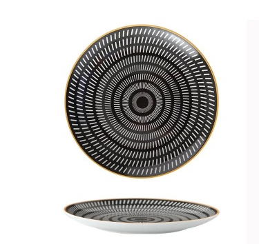 Plato de Desayuno Nórdico 8 Pulgadas - Diseño Geométrico Cerámica Premium - Image 7
