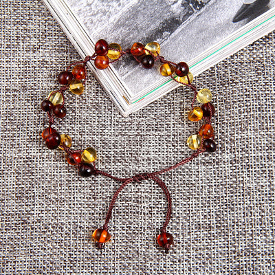 Pulsera de Ámbar Tejida a Mano - Image 9