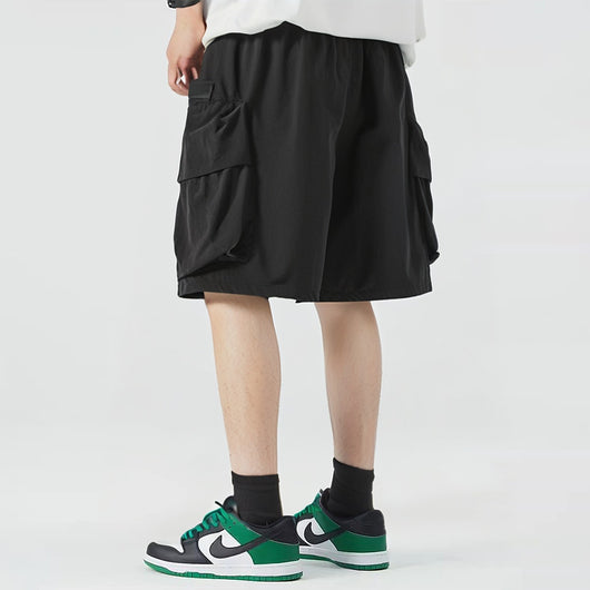 Pantalones Cortos Sueltos Japoneses con Bolsillos Grandes para Hombre - Image 59