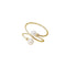 Anillo de Perla de Agua Dulce en Oro 14K Hada Delicada