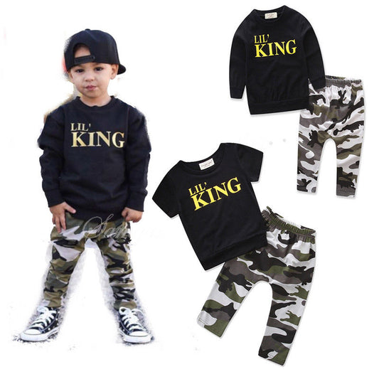 Conjunto Deportivo King: Buzo Manga Larga + Pantalón Camuflaje - Image 2
