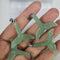 Crystal Fishtail Necklace Women Fashion Verde Dongling
