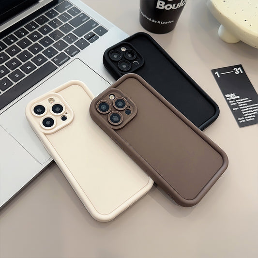 Funda Silicona Integral de Color Sólido para Teléfono