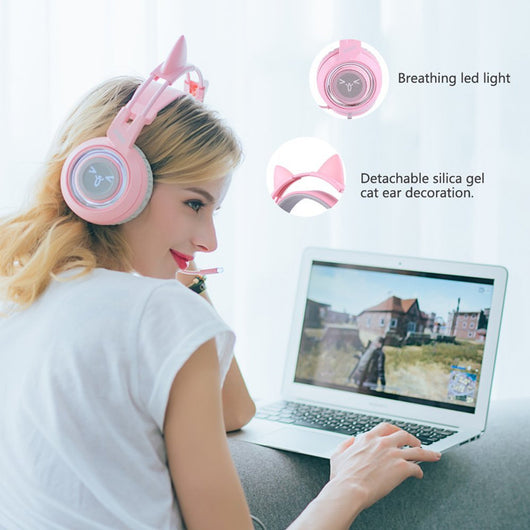 Auriculares Gaming G951 7.1 Sonido Envolvente USB con Orejas LED - Image 9