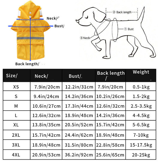 Poncho Reflectante para Perros con Diseño Cartoon y Tracción - Image 10