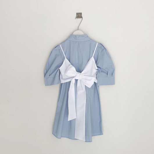Blusa para Mujer con Detalle de Pecho y Mangas Abullonadas Medianas - Image 6