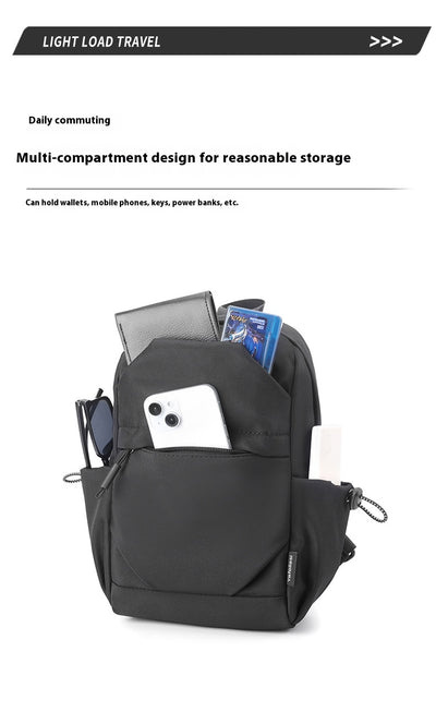Mochila Pecho Oxford para Hombre - Bolsa Cruzada Funcional - Image 23