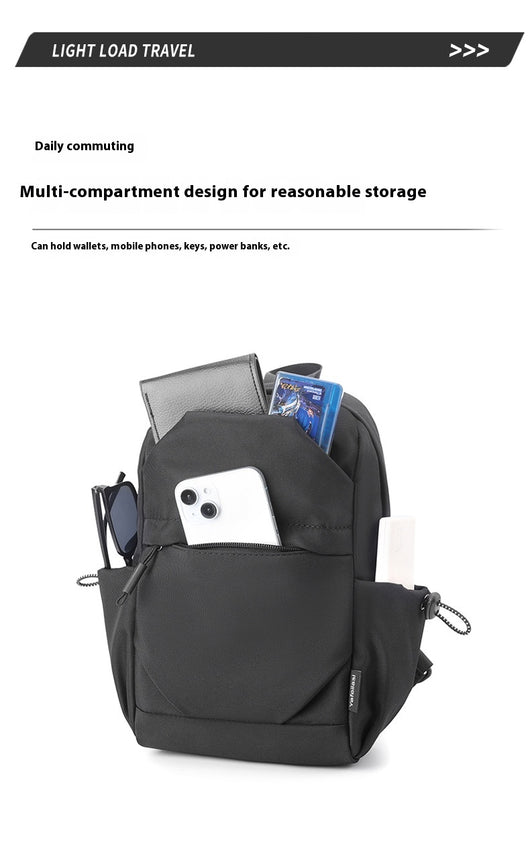 Mochila Pecho Oxford para Hombre - Bolsa Cruzada Funcional - Image 23