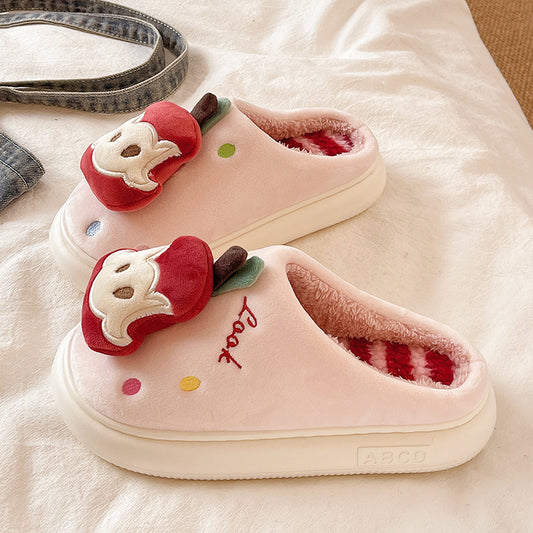Pantuflas Térmicas de Algodón con Suela Antideslizante para Mujer