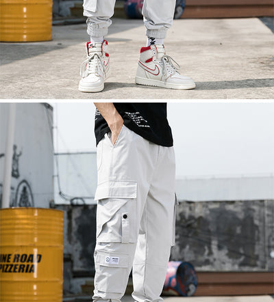 Pantalones Cargo Holgados de Nueve Puntos - Estilo Casual Moderno para Hombre - Image 12